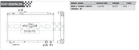 Koyo Performance Radiator Toyota Mark II / Chaser / Cresta / Cressida JZX100 1JZ-GTE MT 1996+