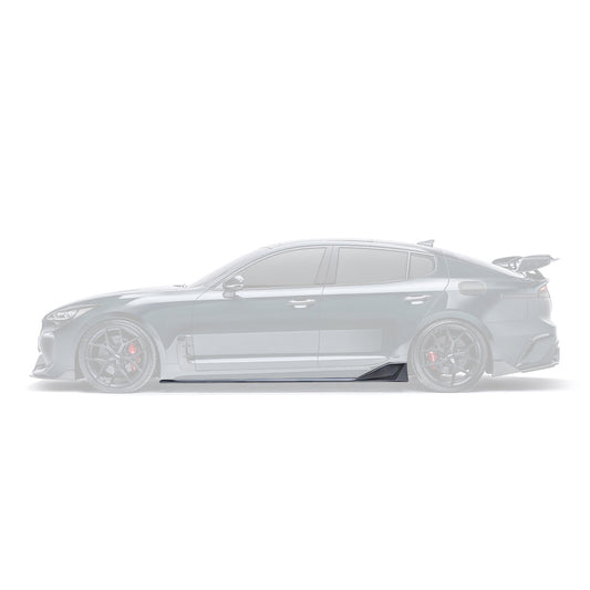Kia Stinger Carbon Fiber Side Skirts V3 2018-2023