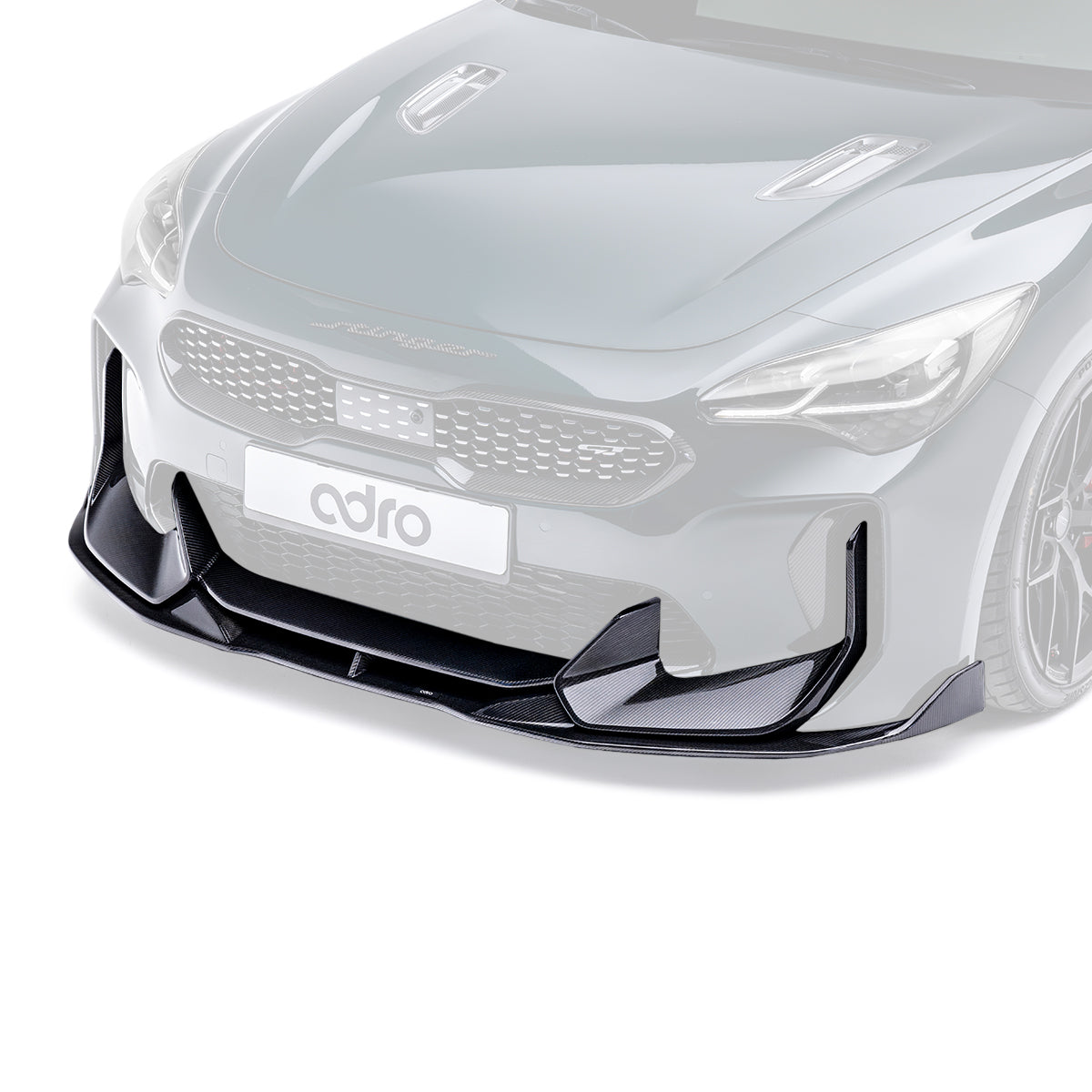 Kia Stinger Carbon Fiber Front Lip V3 2018-2023