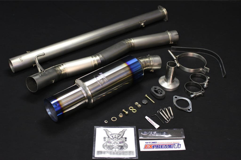 Tomei Expreme Ti Titanium Catback Exhaust - Mitsubishi Lancer EVO 7-9 JDM Rear Bumper
