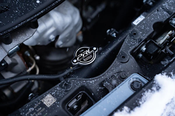 PRL Motorsports 1.3 Bar High-Performance Radiator Cap Type-A — Black- Honda Civic & Civic Type R