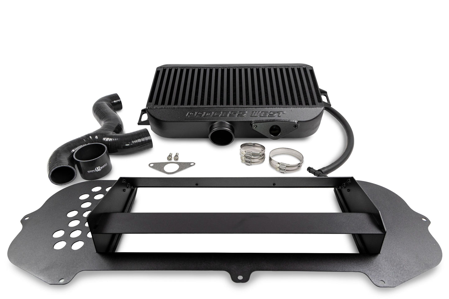 Process West Top Mount Intercooler Kit Black - Subaru WRX 03-07/STI 06-07