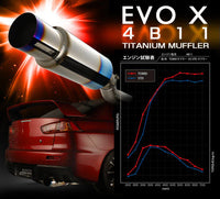 Tomei Expreme Ti Titanium Catback Exhaust - Mitsubishi Lancer EVO X CZ4A 2007-2016