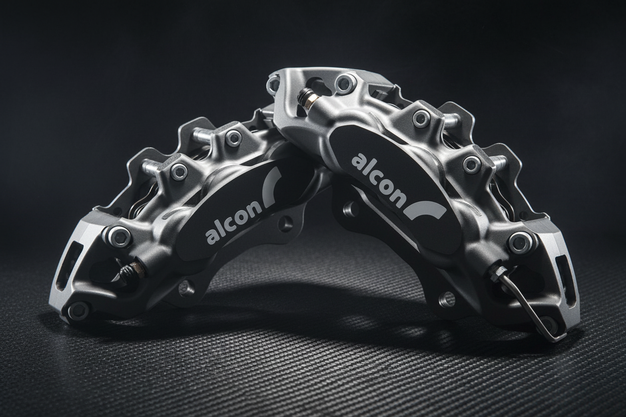 Two callipers - carbon fiber background