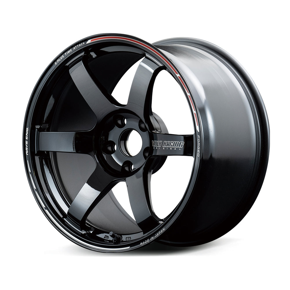 Volk Racing TE37 Saga S-Plus Time Attack wheel – Black/REDOT (KR)