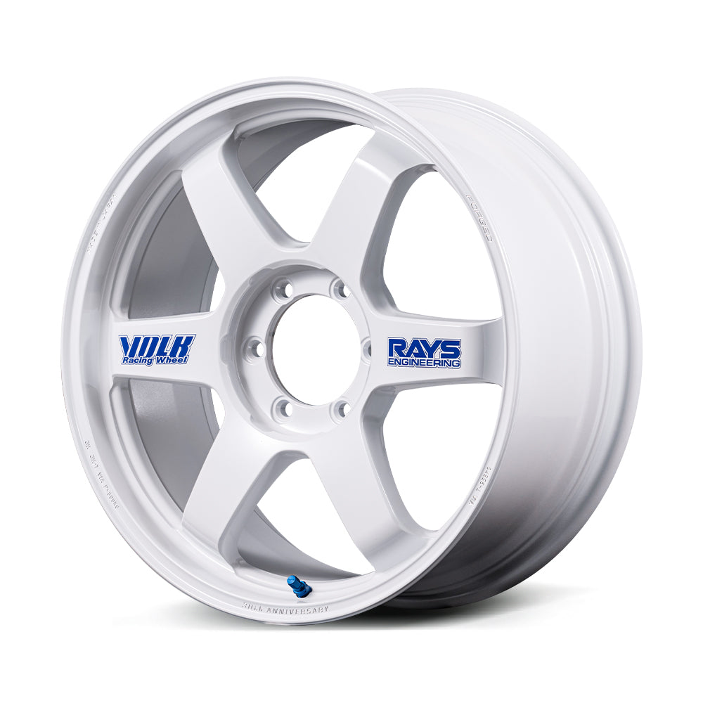 Volk Racing TE37 Ultra Large P.C.D. 30th Anniversary Sticker wheel – White (WH)