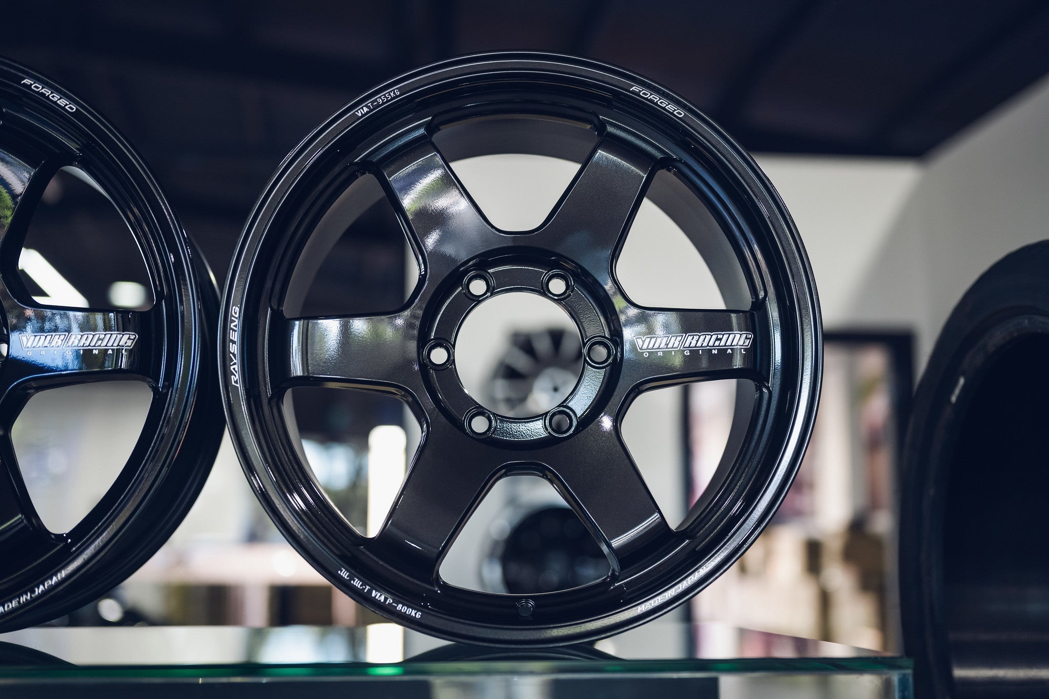 Volk Racing TE37 Ultra Large P.C.D. M-Spec Custom wheel – Diamond Black (DB)